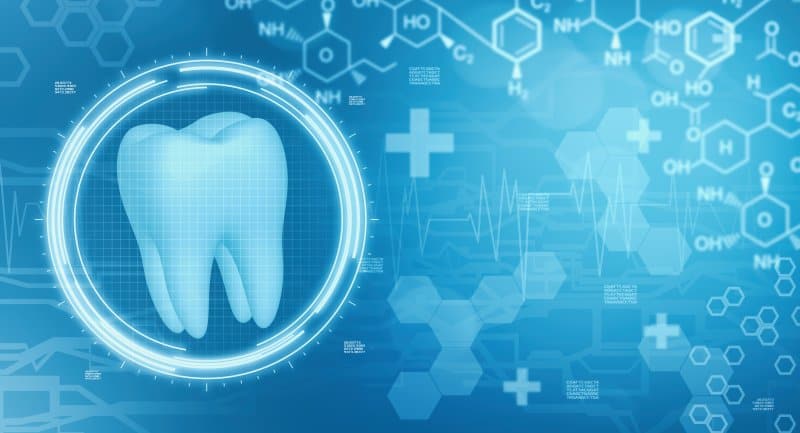 Digital tooth representing future of dentistry